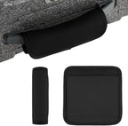 2 Pack Luggage Handle Wraps for Suitcase, Bright Color Comfort Soft Handle Covers Suitcase Luggage Handle Wrap Luggage Tag Wraps Travel Accessories (Black)