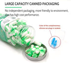 LYSIAN Ultra Soft Foam Earplugs for Sleep 60 Pairs, 38dB SNR Ear Plugs for Sleeping Noise Cancelling, Mowing and Snoring,Double Color Green/White