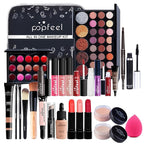 FantasyDay All-in-one Makeup Set Holiday Gift | Full Makeup Kit for Women Essential Starter Bundle Include Eyeshadow Palette Lipstick Blush Cream Concealer Face Powder Eyeliner Mascara Lipgloss Brush