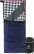 REDCAMP Cotton Flannel Sleeping Bag for Camping Backpacking, Adults Cold Weather Envelope Sleeping Bags with 2/3/4/6lbs Filling