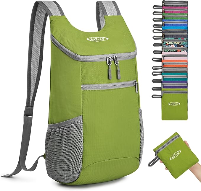 G4Free Lightweight Packable Hiking Backpack for Men Women Small Hiking Daypacks Foldable Shoulder Pack Casual Outdoor Bag 11L