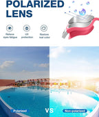 ZIONOR Swim Goggles, Upgraded G1 Polarized Swimming Goggles Anti-Fog for Adult Men Women