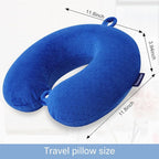 Neck Pillow for Travel Pillow Memory Foam U Shape Comfortable Travel Neck Pillow Head Neck Support Airplane Pillow for Traveling, Car, Home, Office, Travel Neck Flight Pillow
