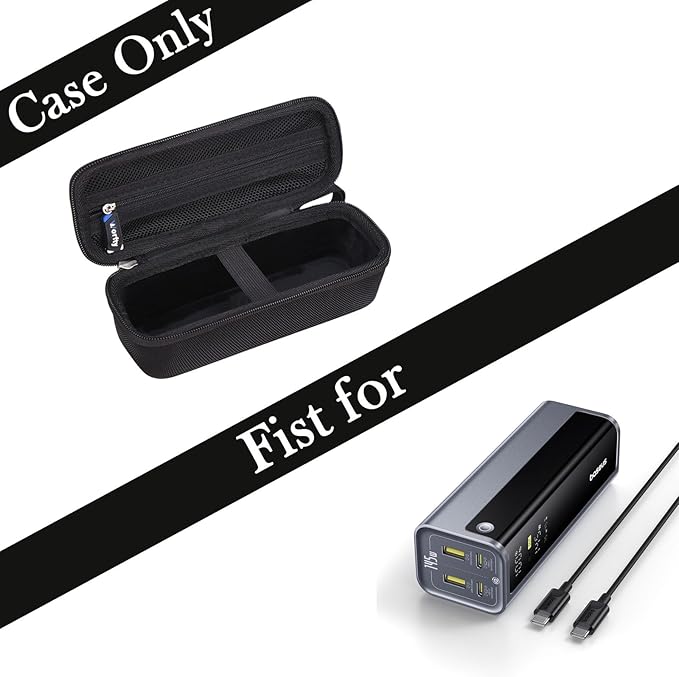 Case for Baseus Laptop Power Bank, 20800mAh 145W Portable Charger with 4 Ports - Travel Protective Carrying Storage Bag (Black)