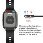 Smart Watch Charger, Magnetic Universal Charging Cable, Pin Spacing 2.54mm/4mm/7.62mm, Compatible for Smartwatch (Black, 4mm)
