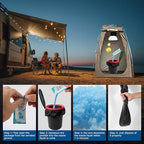 oceanengine Portable Toilet Absorbent Gel, Portable Toilet Powder Poo Urine Powder for Camping Outdoor Hiking