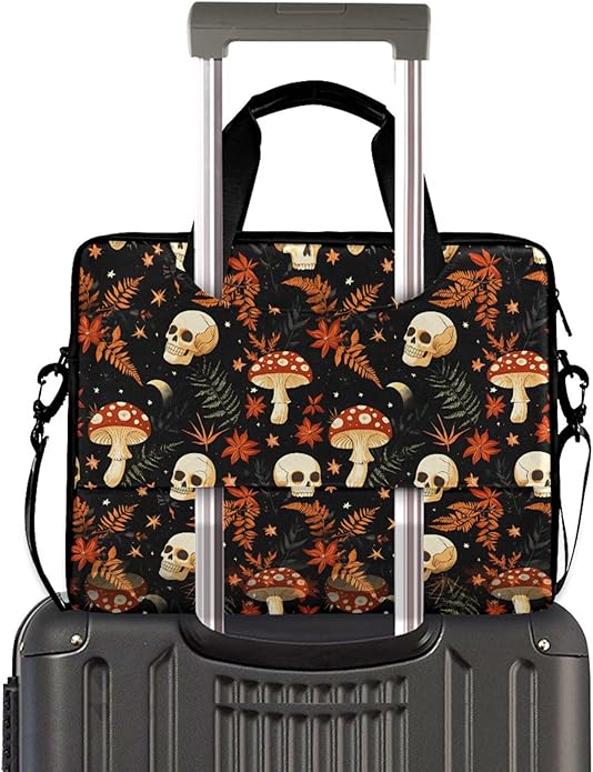 MNSRUU Laptop Bag for 15.6 inch Black Gothic Bats