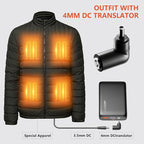 7.4v 16000mah Heated Vest Battery Pack for Wide Range of Heated Clothing, 7.4V/5V Rechargeable Power Bank USB/Type-C/DC Output for Heated Vest Jacket with LED Display