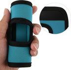 Cosmos 5 Pcs Neoprene Luggage Handle Wrap Soft Grip Handle Cover Luggage Identifier with Hollow Design for Push-Button Handle Trolley Handle and Travel Suitcase Trolley Case