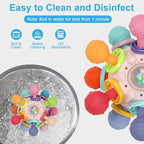 Baby Montessori Sensory Toys for 0-6 6-12 Months, Baby Teether Teething Toys for Babies 0 3 6 9 12 18 Months, Newborn Infant Learning Developmental Toys Gifts for 1 2 Year Old Boys Girls