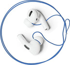 New Version of Anti-Lost Strap for Wireless in-Ear Earbuds (Airpods Pro 1/2, Sony, Beats, Samsung, Bose) (Blue)