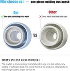 3 Pairs Replacement Ear Tips for AirPods Pro 1st & 2nd Generation with Noise Reduction Hole, Silicone Ear Tips for AirPods Pro with Portable Storage Box and Fits in Charging Case(Medium, Light Blue)