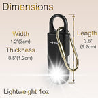 135dB Rechargeable Personal Safety Alarm Strobe Light Flashlight Keychain Siren for Women, Girls, College, School Students Emergency SOS Alerts Loud Sound Hiking Alarm Torchlight Bear Deterrent. Black