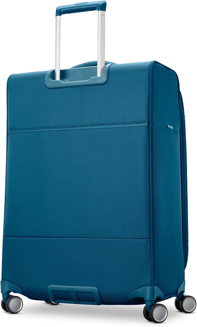 Samsonite UpLIFT Lightweight Medium Checked Softside Luggage with Spinner Wheels - Expandable - Airline-Approved, Polyester Soft Suitcase for Ultra Light Travel - Cerulean Blue