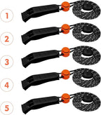 Amzonly Emergency Whistle, 120db Safety Whistle Survival Shrill Loud for Camping Hiking Hunting Boating Fishing Life Vest Jacket Rescue Signaling Kids Lifeguard 5 Pack