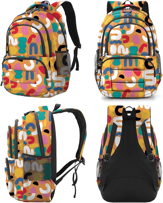 rickyh style School Backpack Travel Bag for Men & Women Lightweight College Back Pack with Laptop Compartmen