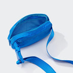 Pander Two Way Zipper Fanny Pack Nylon Everywhere Belt Bag for Women, Water Repellent Waist Packs, Crossbody Bags with Adjustable Strap (Capri Blue)