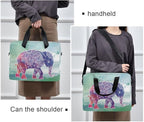 Elephant Art Watercolor Painting Laptop Case, 15.6 inch Laptop Bag, Waterproof Laptop Sleeve, Protective Briefcase for Women Men