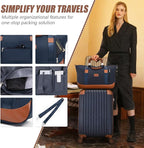 Cosbarn Luggage Sets 5 Piece Suitcases with Wheels, Suitcase Set ABS Hard Case Luggage with TSA Lock Spinner Wheels Durable Travel Luggage