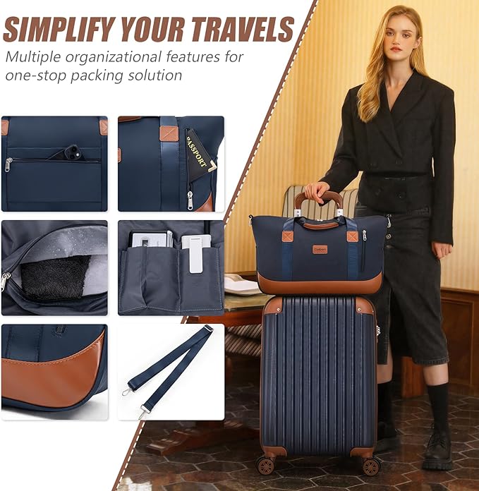 Cosbarn Luggage Sets 5 Piece Suitcases with Wheels, Suitcase Set ABS Hard Case Luggage with TSA Lock Spinner Wheels Durable Travel Luggage