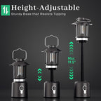 Camping Lantern Rechargeable, Telescopic 8000mAh Retro Waterproof Camping Light, Electric Lanterns for Power Outages, Vintage Hurricane Lamp for Tent Outdoor Patio RV Fishing