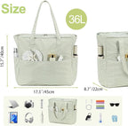 Bluboon Waterproof Beach Tote Pool Bags for Women Ladies Extra Large Carry On Bag With Wet Compartment for Weekender Travel