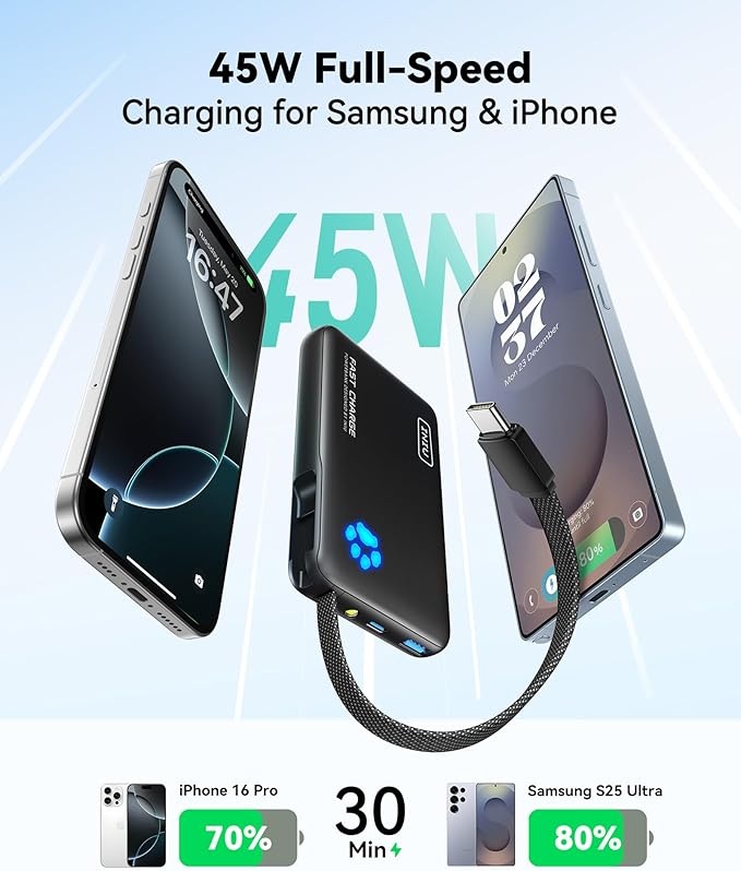 INIU 20000mAh Portable Charger + 45W Power Bank