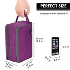 Toiletry Bag for Men Hanging Dopp Kit Water Resistant Shaving Bag Small Toiletry Bag for Traveling (Deep Purple)