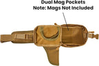 Concealed Carry Fanny Pack for Men and Women CCW Drop Down Holster Waist Bag Tactical EDC Pistol Pouch for Running and Hiking, Tan