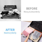 Vorspack Transparent Shoe Bags for Travel Large Clear Shoes Organizers Storage Pouch with Rope for Men and Women 26 Pack