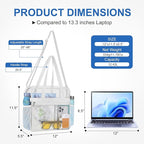 USPECLARE Clear Bag for Stadium Events,Transparent Bag for Work Sports Games Concerts Travel Gym