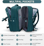 coofay Extra Large Backpack For Traveling On Airplane Carry On Backpack Flight Approved Personal Item Travel Backpack For Women Men Airline Approved Gym Bag With Shoe Compartment Weekender Hiking Bag