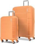 American Tourister Stratum 2.0 Expandable Hardside Luggage with Spinner Wheels, 2-Piece Set 20/28, Papaya