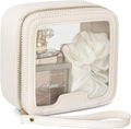 PACKISM Clear Makeup Bag - TSA Approved Toiletry Bag for Carry-on & Checked Luggage, Water Resistant Car Storage Organizer with Reinforced Seams