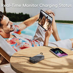 Portable Charger with Wall Plug 10000mAh Power Bank for iPhone 27W Portable Charger with Built in Cable Portable Phone Charger for iPhone 17/16/15, Samsung Android, Black