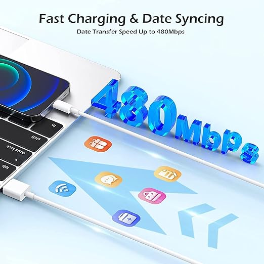 Charging for iPhone Charger [Apple MFi Certified] 2Pack Lightning Cable Data Sync Charging Cord with USB A Wall Charger Block Travel Plug for iPhone 14/13/12 Mini/11 Pro Max/10/XS/XR/X/8/SE2022,iPad