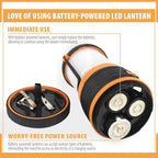 AYL LED Camping Lantern, Battery Powered LED 1800LM, 4 Camping Lights Modes, Perfect Lantern Flashlight for Hurricane, Emergency Light, Storm, Power Outages, Survival Kits, Hiking, Fishing, Tent, Home