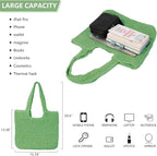 GOLDTIMO Beach Bags for Women - Summer Soft Large Woven Shoulder Purse Handbag, Beach Tote Straw Bag for Summer Vacation