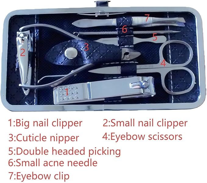 Nail Clippers Set for Men Women Parent Earpick EarpickerProfessional Manicure Set BWLSMART 21 Pieces Pedicure Kit, Nail Care and Grooming Kit with Travel Case Fingernail and Toenail Clipper Cutters