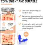 LYSIAN Ultra Soft Foam Ear Plugs for Sleeping Noise Cancelling - 38dB Noise Reduction Earplugs for Snoring, Work, Shooting (Beige Color)