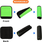 12 Pieces Neoprene Luggage Handle Wrap Grip Luggage Handle Wraps Solid Color Detachable Handle Covers Handle Identifier for Suitcase Travel Bag(6 Mixed Colors)