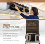 LOVEVOOK Carry On Luggage 22x14x9 Airline Approved,20 Inch Carry-on Suitcase for Women,Softside Suitcases with Wheels,Rolling Checked Luggage with TSA Lock,Lightweight Travel