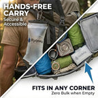2L Collapsible Water Bag, 28mm Thread TPU Hydration Canteen Compatible with Sawyer Squeeze, BPA Free Leak‑Resistant Water Bladder for Camping and Hiking