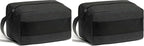 Vorspack Toiletry Bag for Men - Water Resistant Travel Bag for Toiletries, Bathroom Essentials, Travel Accessories, Gifts - Grey (Pack of 2)
