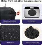 Suitcase Cover 3D Print Design Travel Luggage Protector Trolley Case Cover 26"-28" Sleeve, BluePeacock