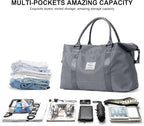HYC00 Travel Duffel Bag,Carry-on Overnight Weekender Bags for Women,Sports Tote Gym Bag with Wet Pocket