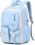 MOONBABY Girls Backpack, Kids Backpack for Girls, School bag for Primary Elementary Teenage, Middle School Students Bookbag