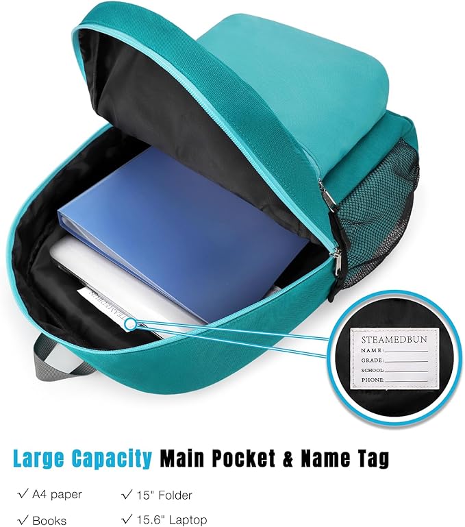 STEAMEDBUN Kids Backpack for Boys 5-9,Boys Backpack for Elementary School Bag