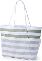KALIDI Beach Tote Bag Women Large Waterproof Sandproof Shoulder Handbag Packable Grocery Bag Hobo Purse for Picnic Vacation