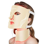 Red Light Therapy for Face, LED Light Therapy Mask Skin Care Mask & Neck, LED Red & NIR Light Therapy Wavelength for Home Use, Working Travel Yoga Sleep